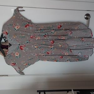 Torrid Open Shoulder Floral Tunic